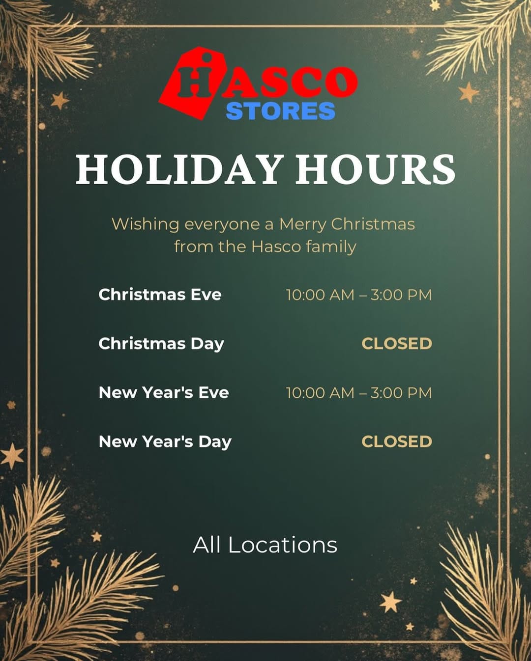 Post 1 by Hasco Stores on Instagram (image)