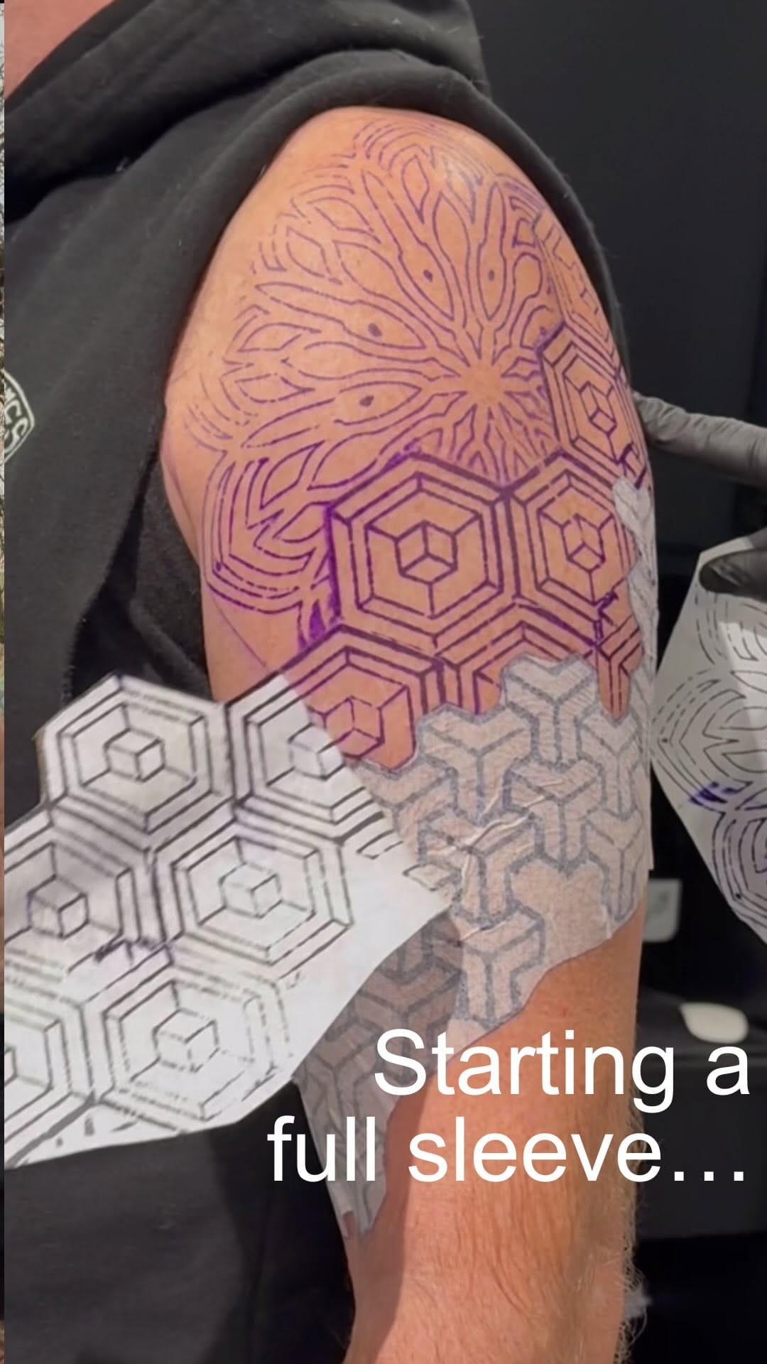 Post 7 by Crystal Alexandria-Geometric Tattoo Vancouver on Instagram (video)