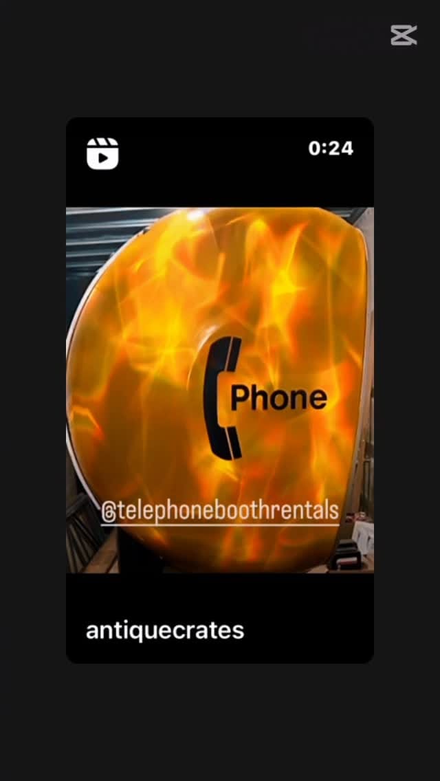 Post 9 by Telephone Booth Rentals on Instagram (video)
