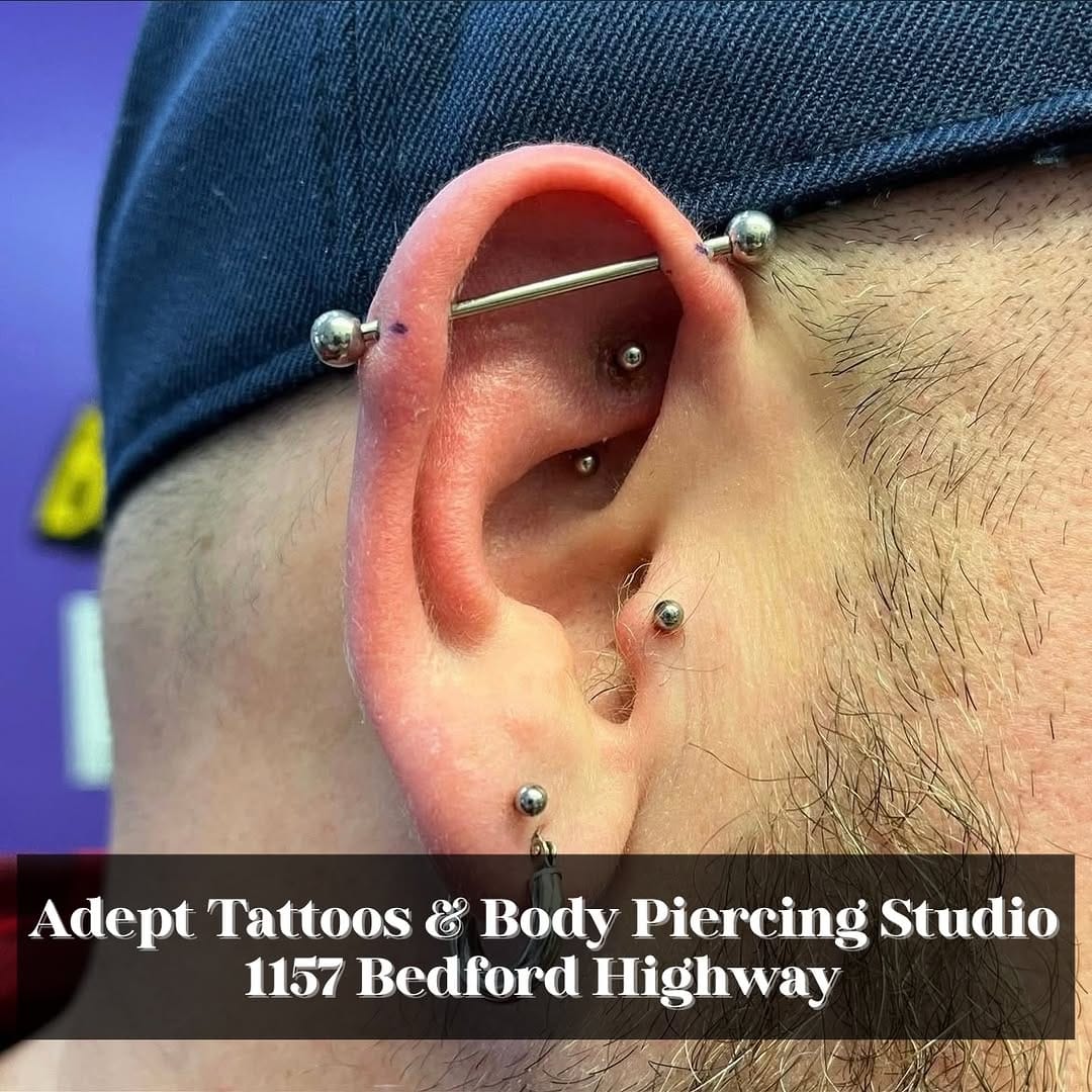 Post 8 by Adept Tattoos & Body Piercing on Instagram (carousel)
