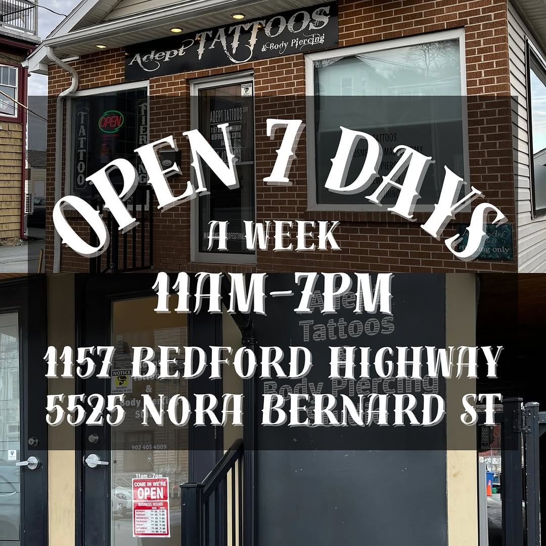 Post 9 by Adept Tattoos & Body Piercing on Instagram (image)