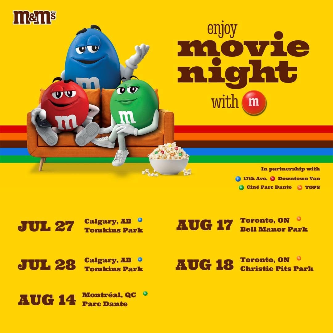 Post 9 by M&M's Canada on Instagram (image)