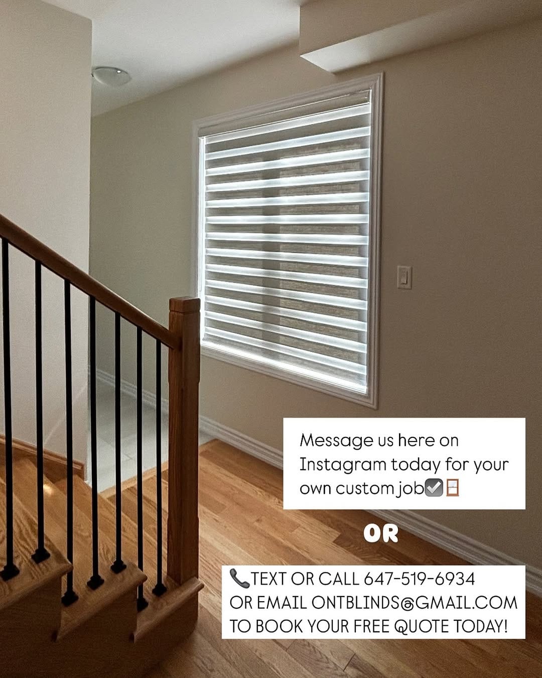 Post 8 by Ontario Blinds and Shutters on Instagram (image)