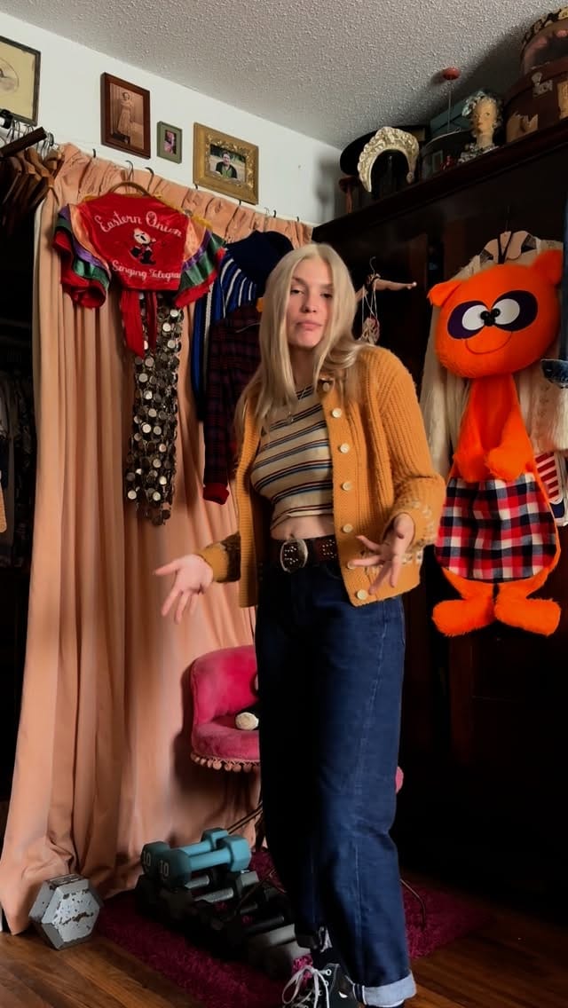 Post 5 by Trunk of Dresses Vintage Clothing on Instagram (video)