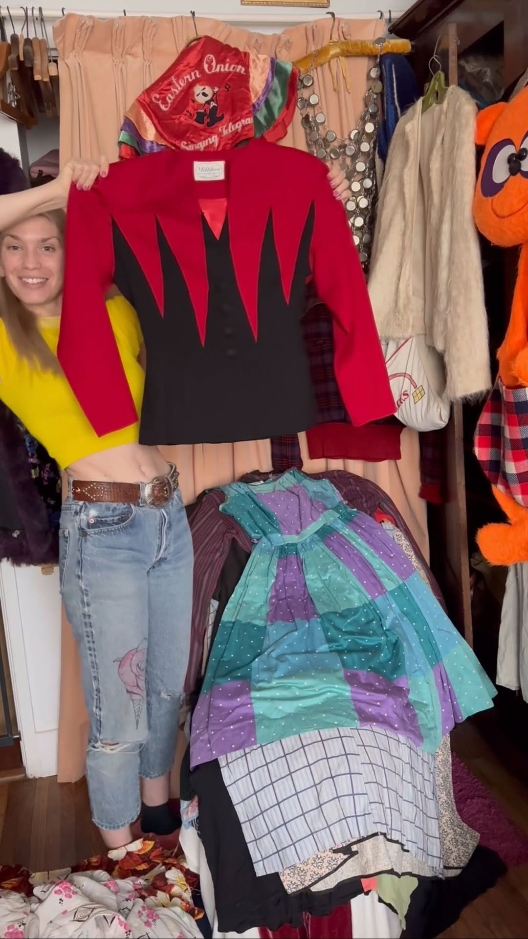 Post 2 by Trunk of Dresses Vintage Clothing on Instagram (video)