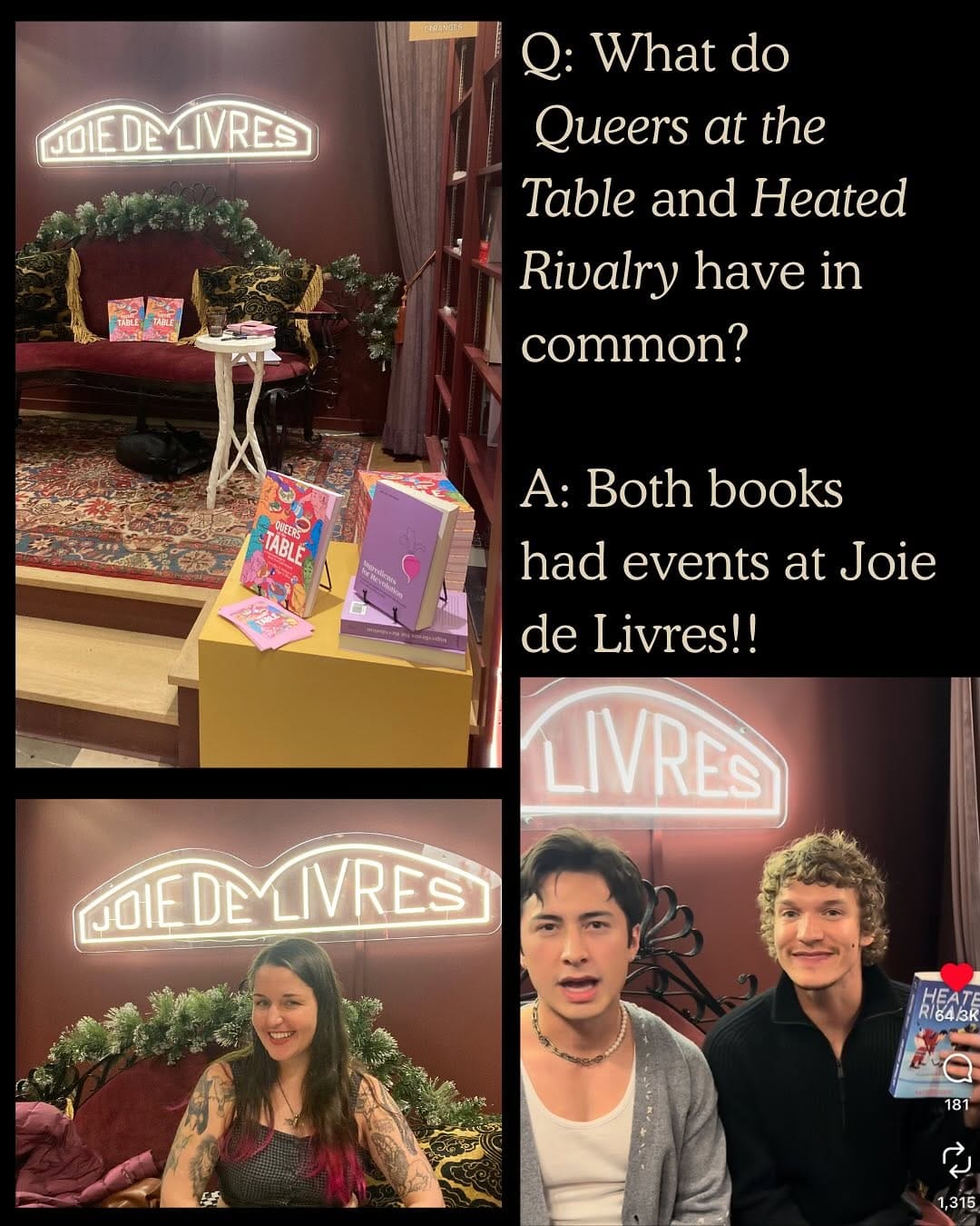 Post 3 by Joie de livres on Instagram (carousel)