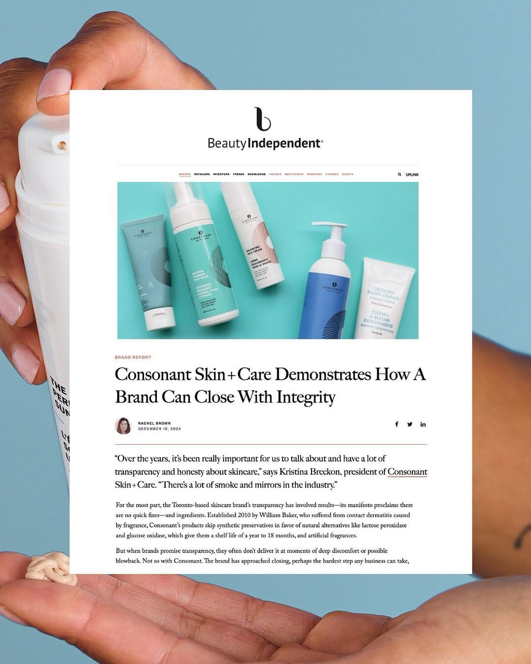 Post 2 by Consonant Skin+Care on Instagram (image)