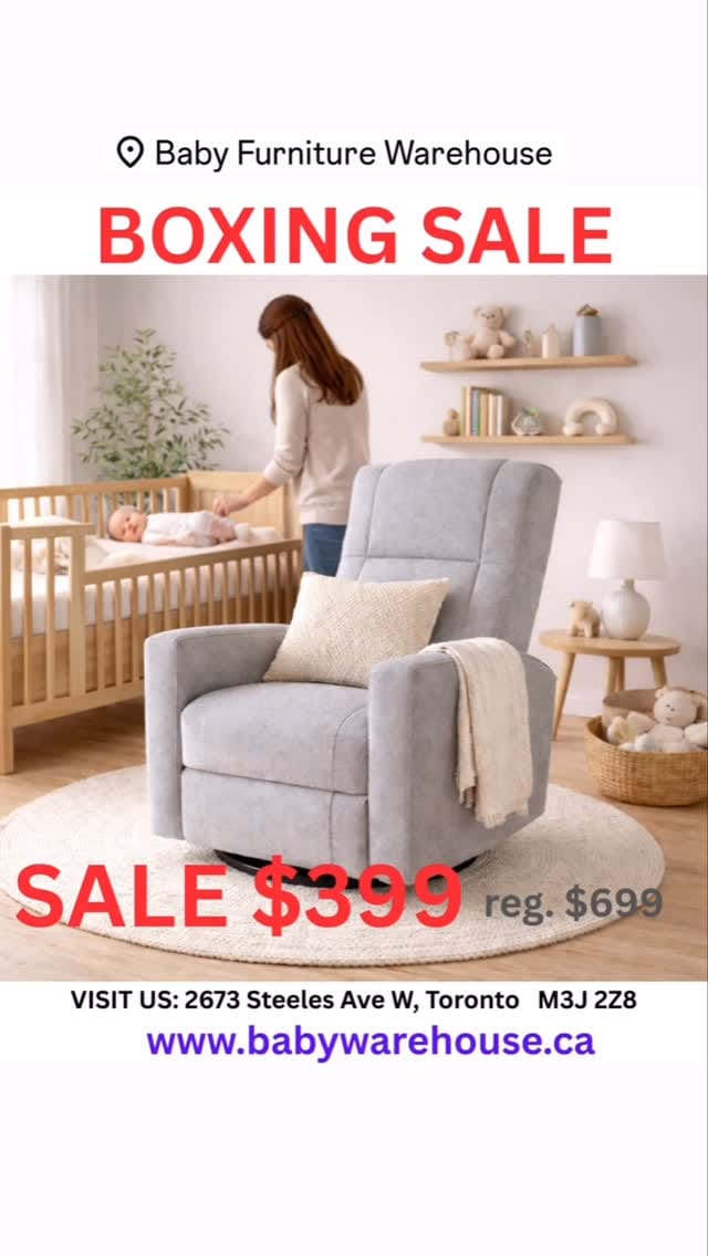 Post 1 by Baby&Kids Furniture In Toronto on Instagram (video)