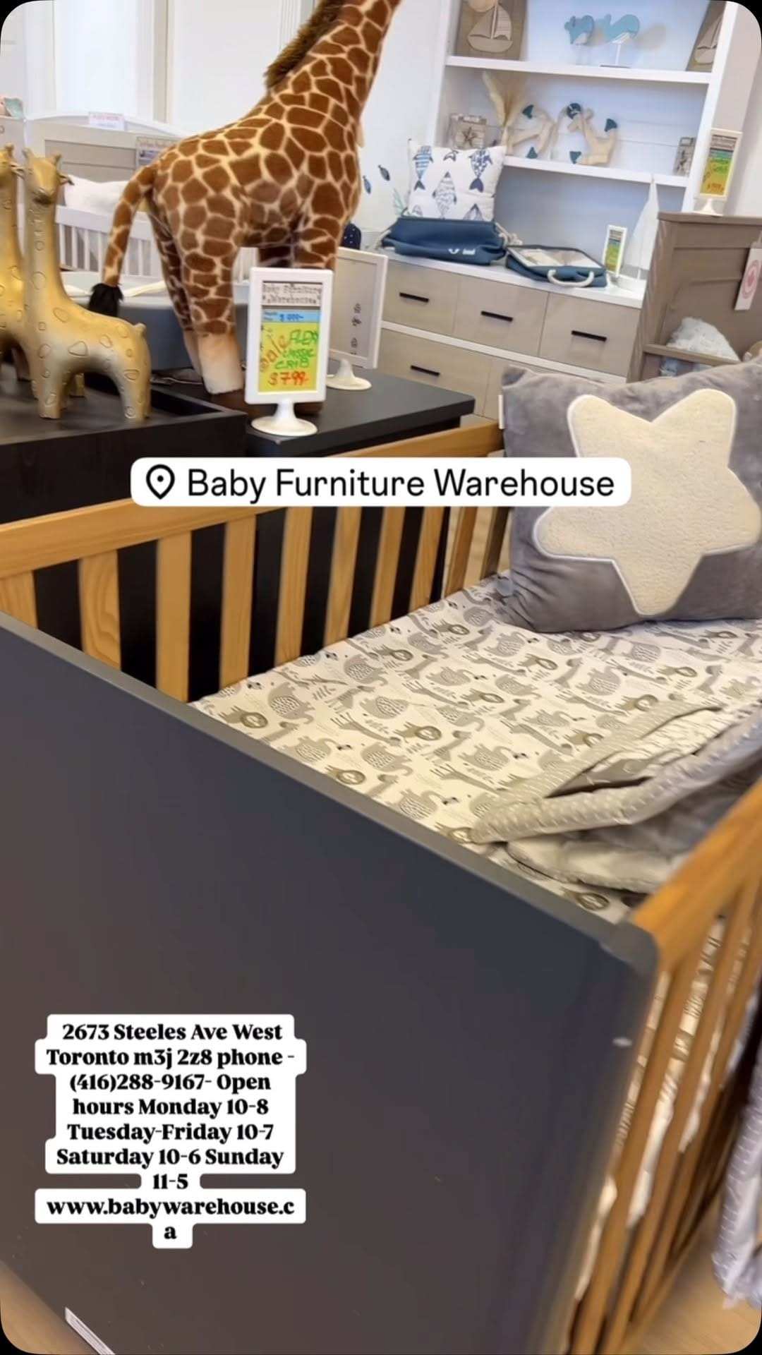 Post 5 by Baby&Kids Furniture In Toronto on Instagram (video)