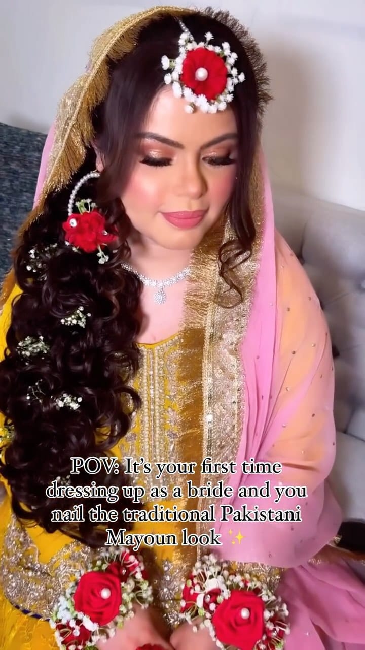 Post 2 by Ayesha Hussain- Bridal Artist on Instagram (video)