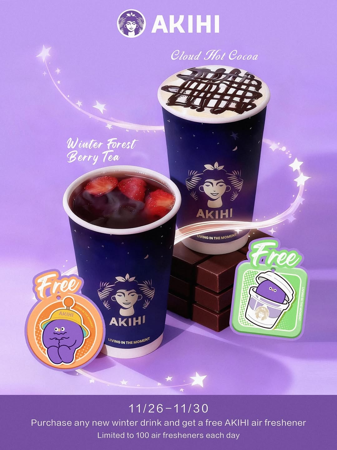 Post 7 by Akihi Bubble Tea on Instagram (image)