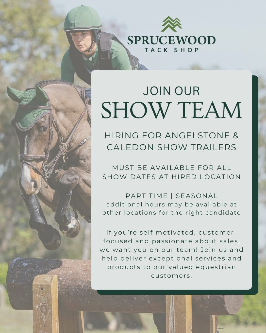 Post 4 by Sprucewood Tack Shop on Instagram (image)