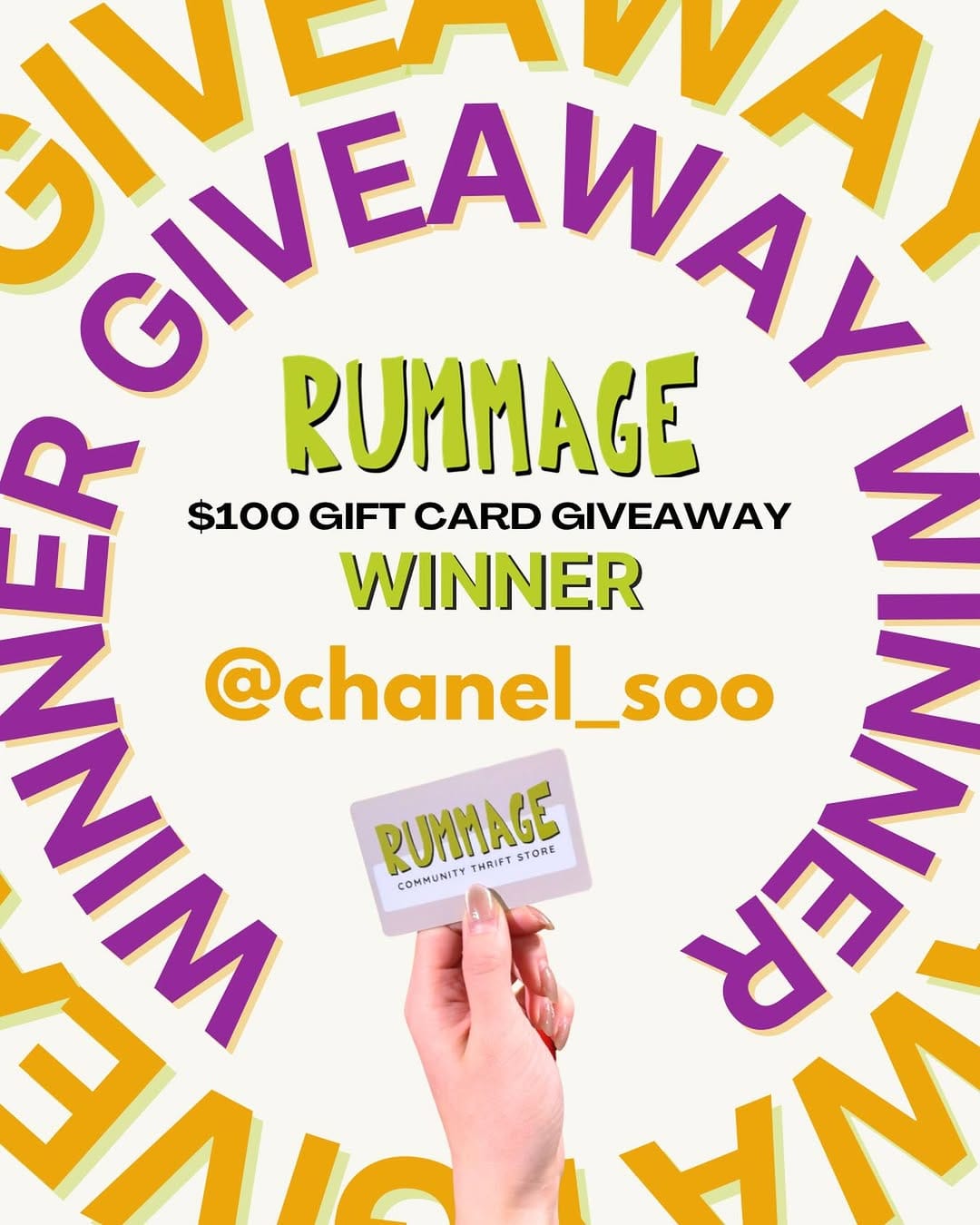 Post 3 by RUMMAGE Community Thrift on Instagram (image)