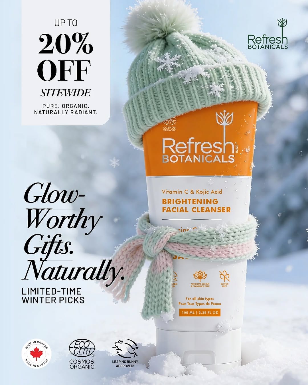 Post 9 by Refresh Botanicals - Advanced Organic Skincare on Instagram (image)
