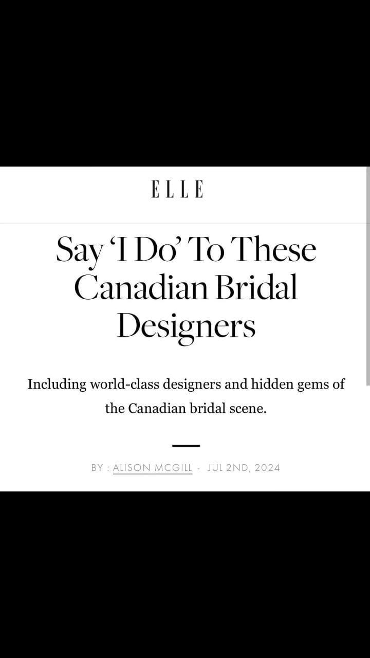 Post 9 by Catherine Langlois Custom Wedding Dresses on Instagram (video)