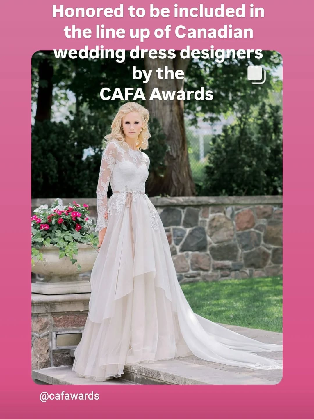 Post 8 by Catherine Langlois Custom Wedding Dresses on Instagram (image)