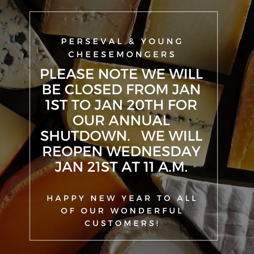 Post 1 by Perseval & Young Cheesemongers on Instagram (image)