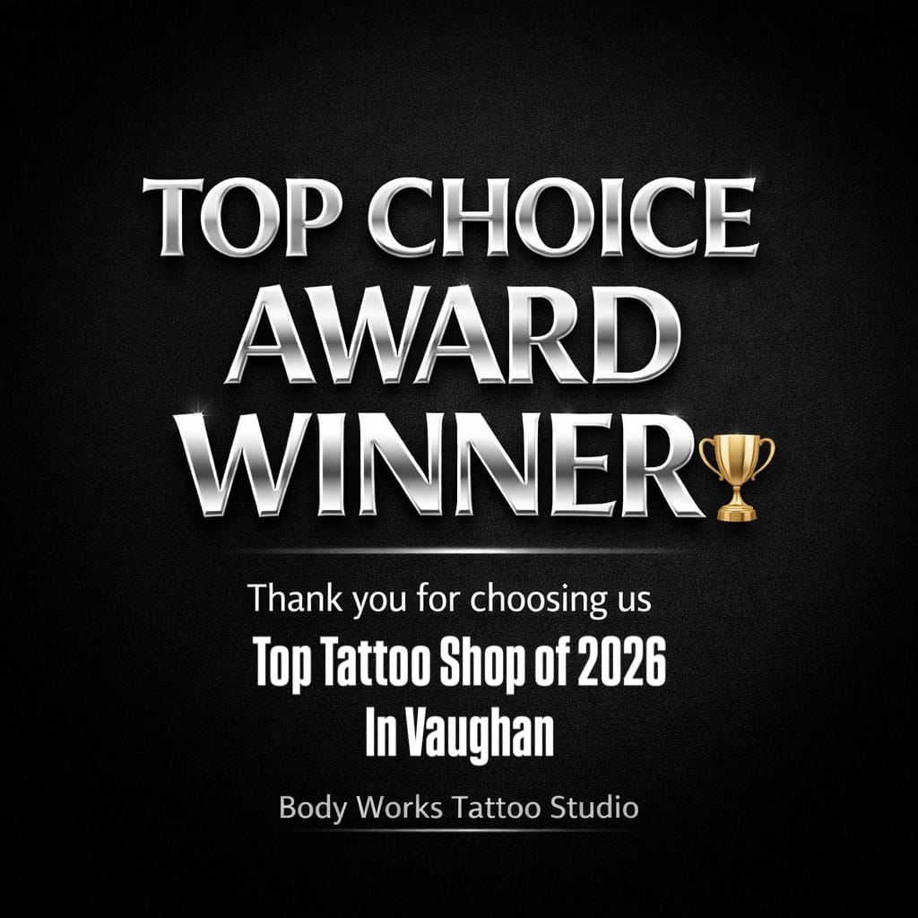 Post 2 by BODY WORKS TATTOOS & PIERCINGS 🇨🇦 on Instagram (image)