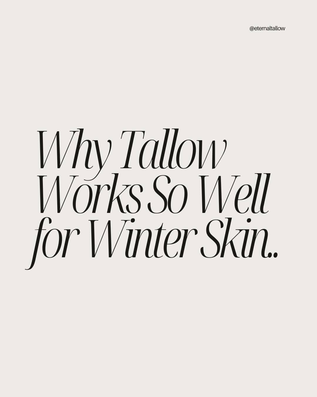 Post 4 by Kayla | Tallow Skincare Canada 🇨🇦 on Instagram (carousel)