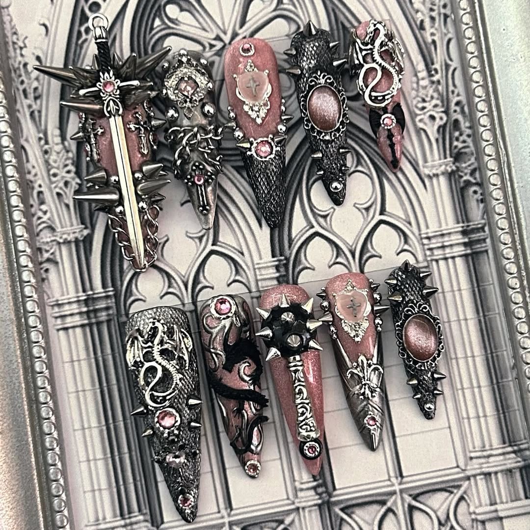 Post 6 by GlamGoth Nails on Instagram (carousel)