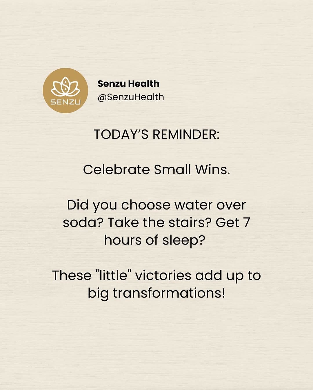 Post 7 by SENZU Health on Instagram (image)
