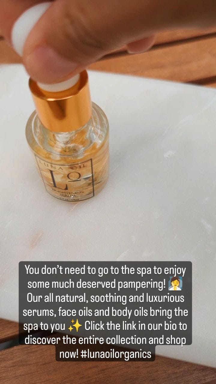 Post 8 by Luna Oil Organics on Instagram (video)