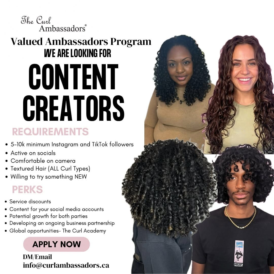 Post 10 by The Curl Ambassadors | GTA Curly Hair Salons on Instagram (image)