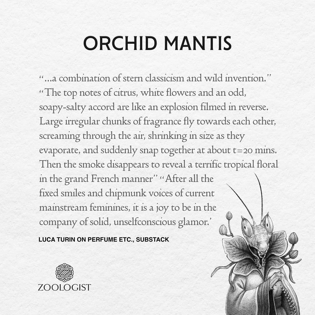 Post 7 by Zoologist Perfumes on Instagram (image)