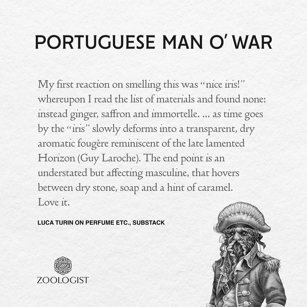 Post 8 by Zoologist Perfumes on Instagram (image)
