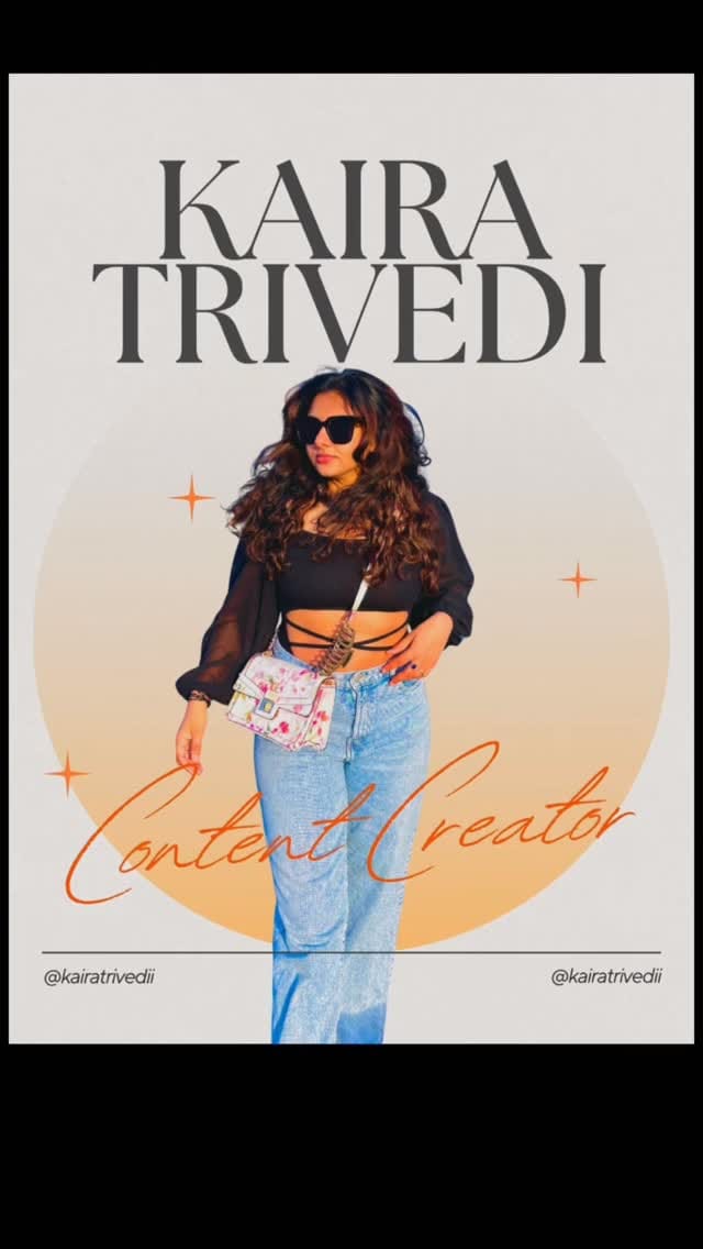 Post 5 by Kaira Trivedi | Content Creator on Instagram (video)