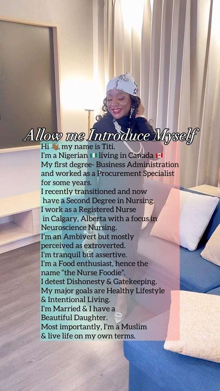 Post 8 by Titi | The Nurse Foodie 🇳🇬🇨🇦 on Instagram (video)