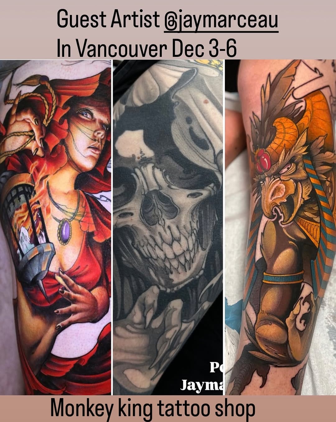 Post 3 by MonkeyKingTattoo.com on Instagram (image)