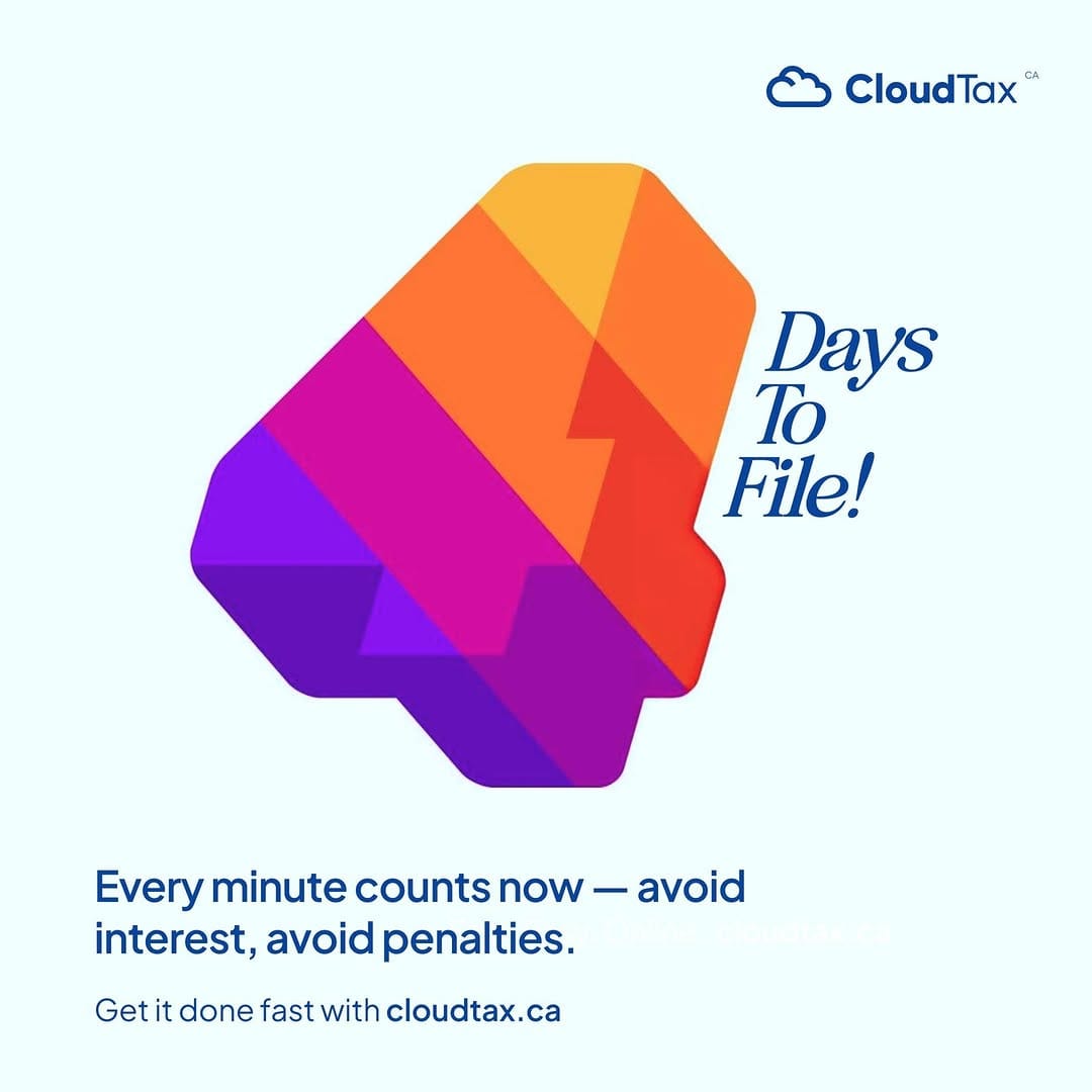 Post 9 by CLOUDTAX • Easy Tax Filing 🇨🇦 on Instagram (image)