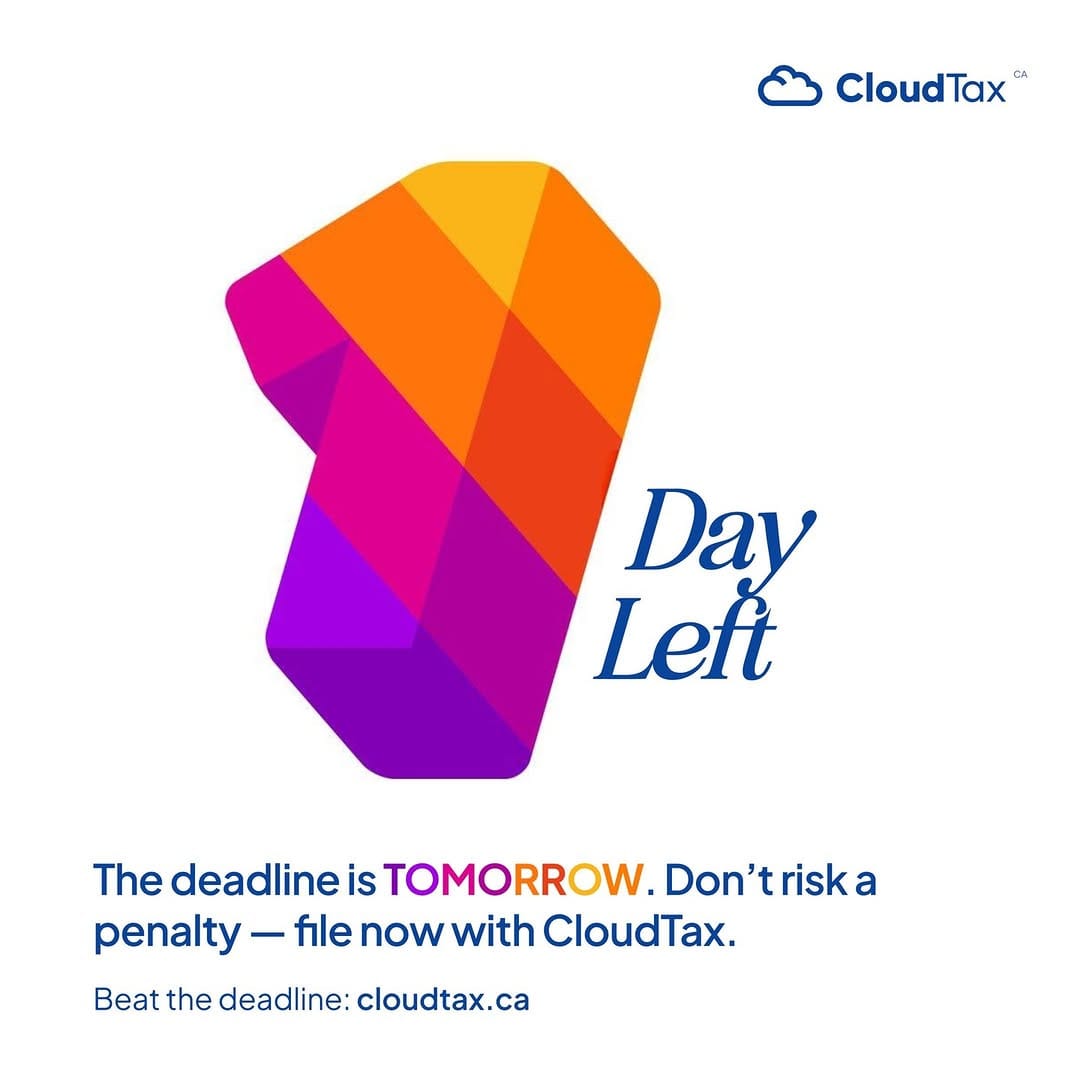 Post 6 by CLOUDTAX • Easy Tax Filing 🇨🇦 on Instagram (image)