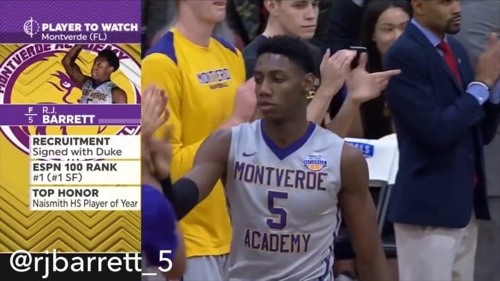 Post 8 by #1 RJ Barrett Fanpage ✪ on Instagram (video)