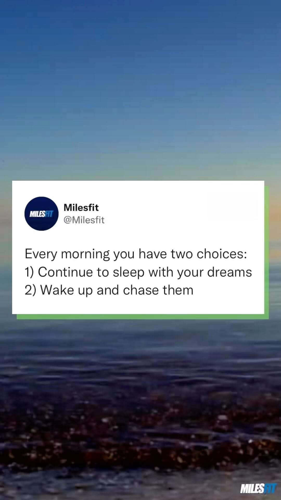 Post 6 by MILESFIT on Instagram (video)