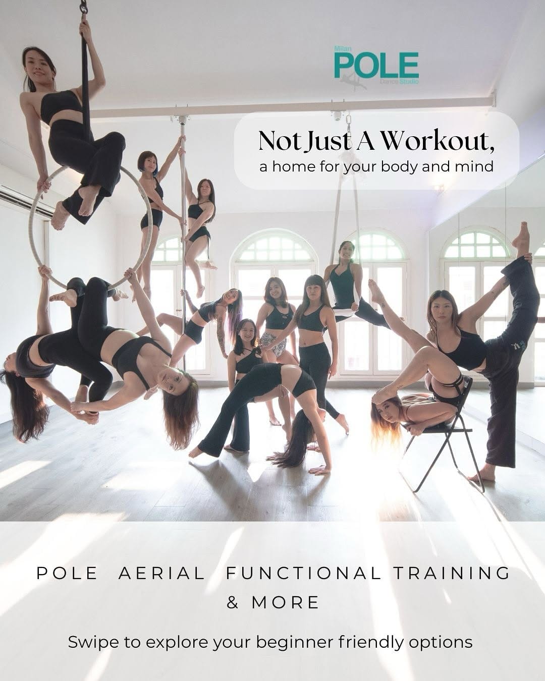 Post 10 by Milan Pole Dance Studio SG on Instagram (carousel)