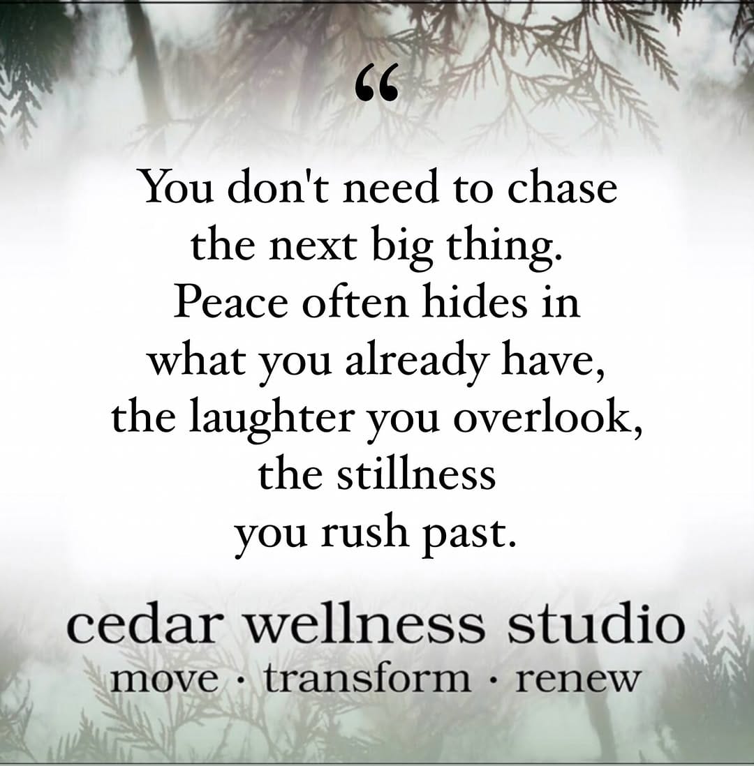 Post 4 by Cedar Wellness Studio on Instagram (image)