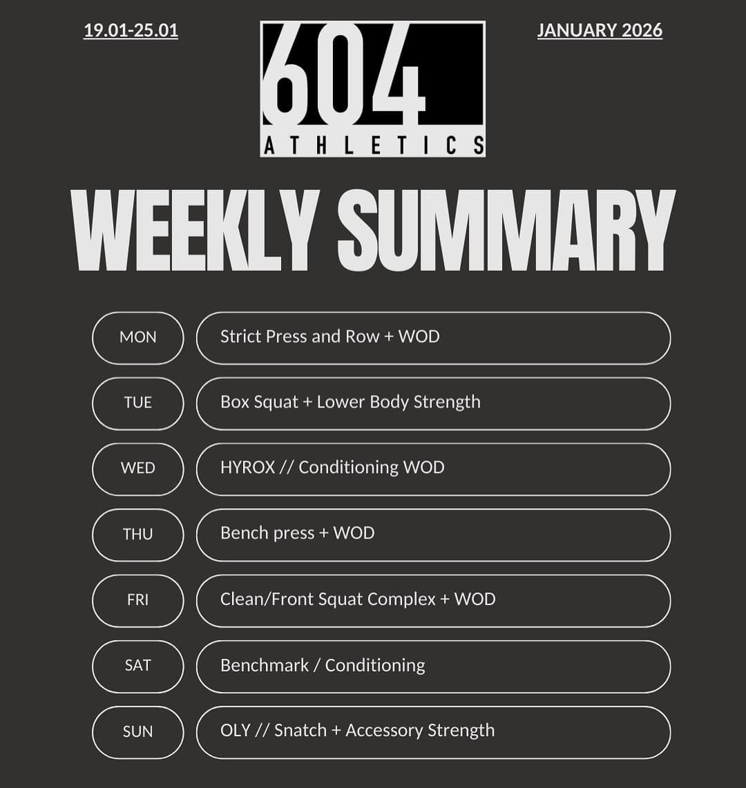 Post 1 by 604 Athletics • CrossFit 604 on Instagram (image)