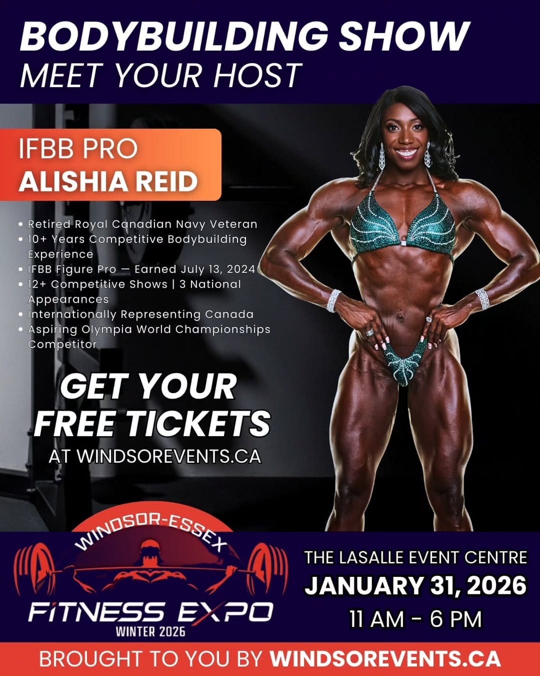 Post 2 by Alishia Reid  lFBB Figure Pro 🌐 on Instagram (image)