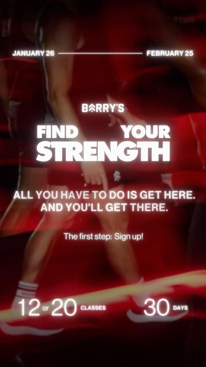 Post 1 by Barry's Canada on Instagram (video)