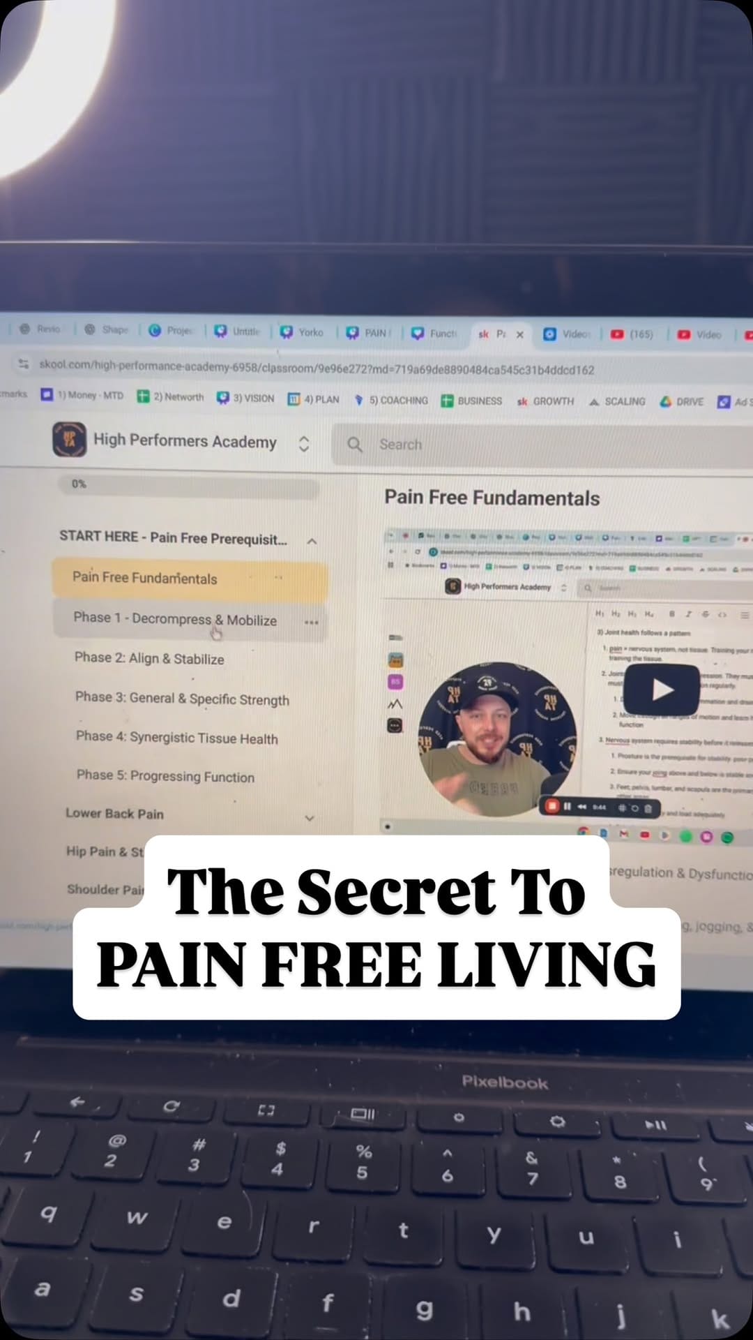 Post 2 by Tyler Yorko - Pain Free Transformation Coach on Instagram (video)