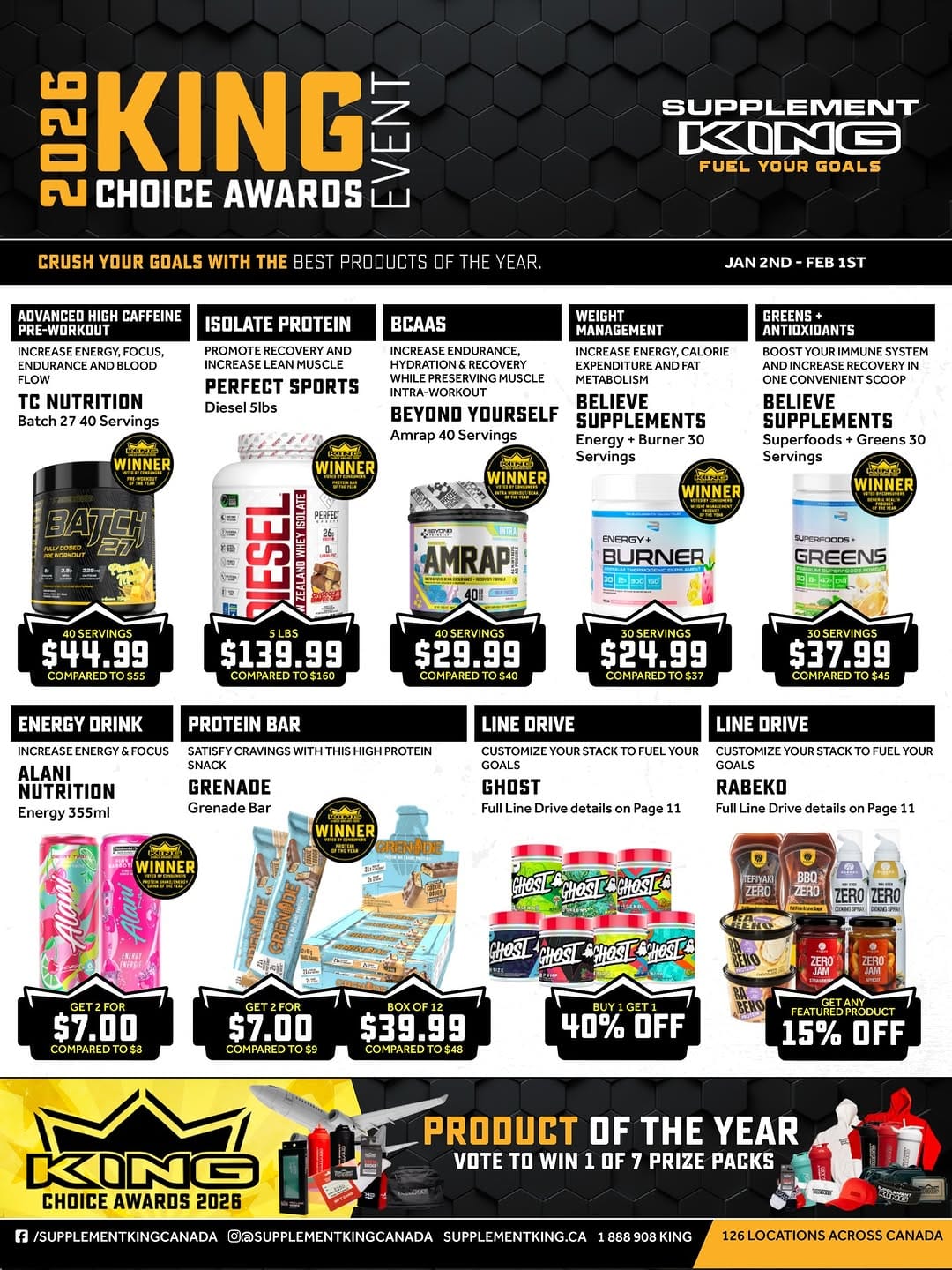 Post 9 by Supplement King Canada on Instagram (carousel)