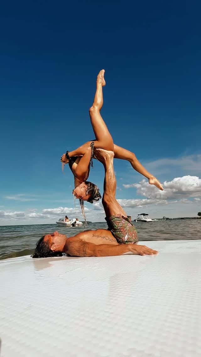 Post 4 by ACRO BUDDHAS | miranda + ryan on Instagram (video)