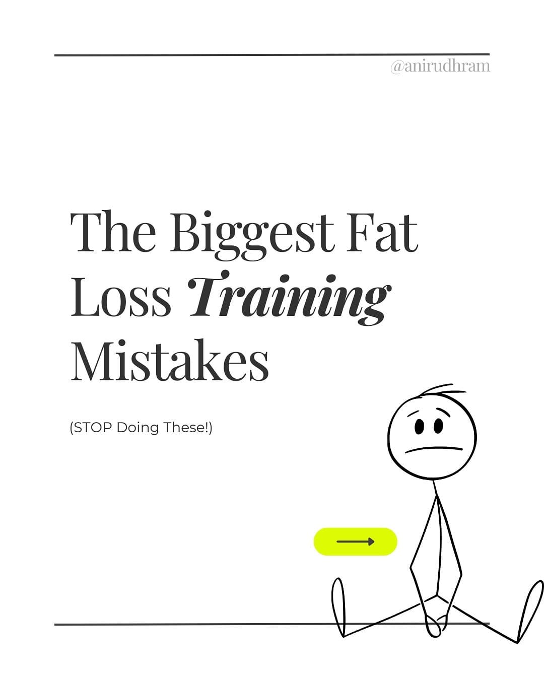 Post 7 by Anirudh Ram | Fat Loss Coach on Instagram (carousel)