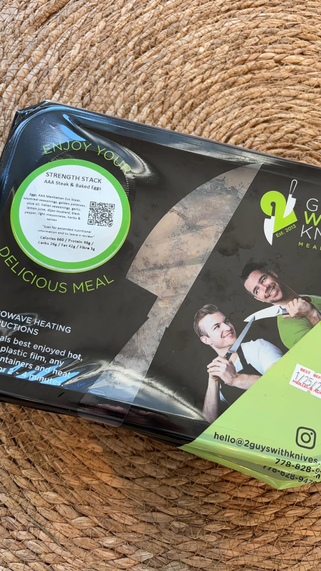 Post 1 by 2 Guys with Knives | Meal Prep on Instagram (video)