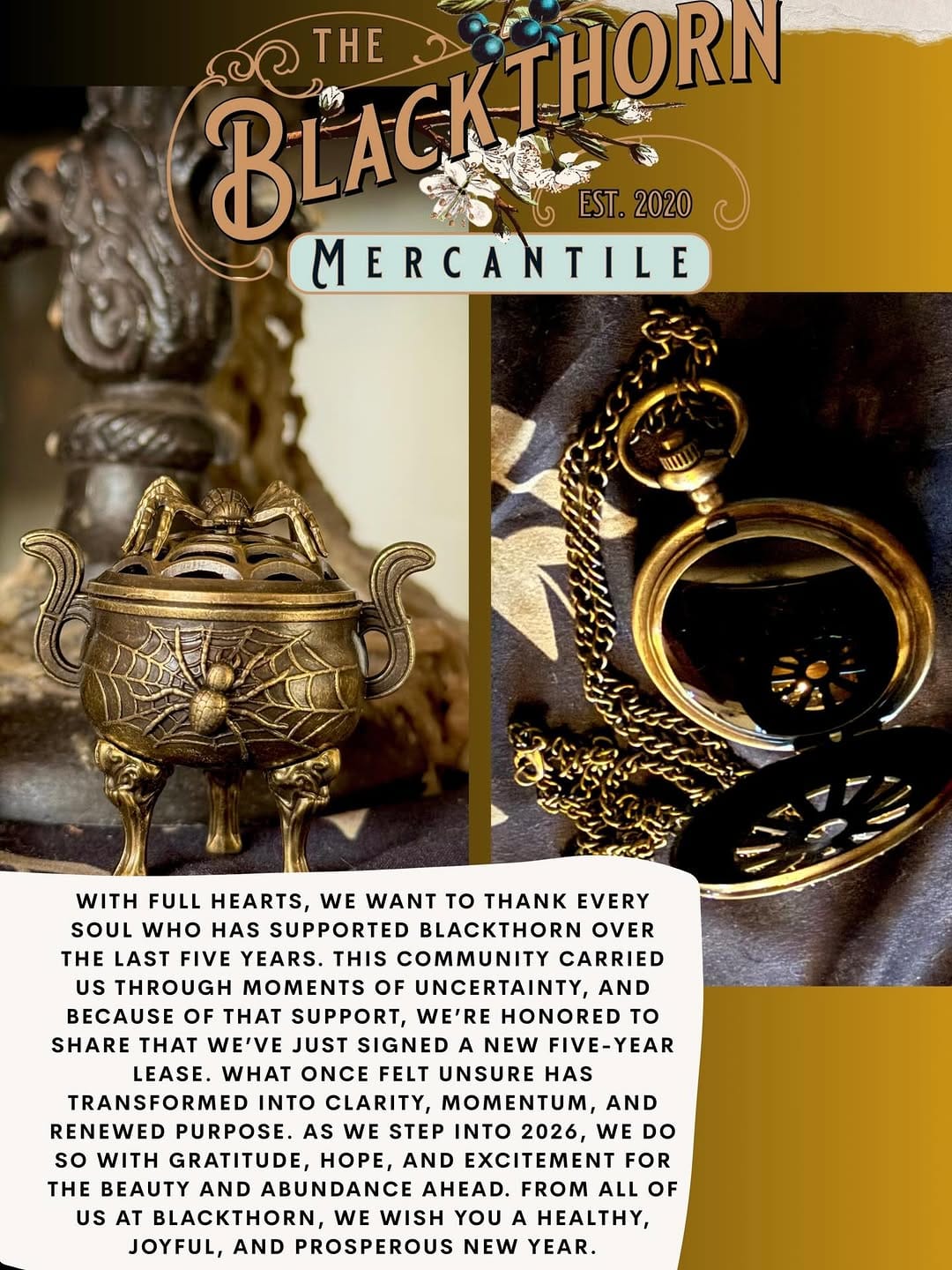 Post 6 by Blackthorn Mercantile on Instagram (carousel)
