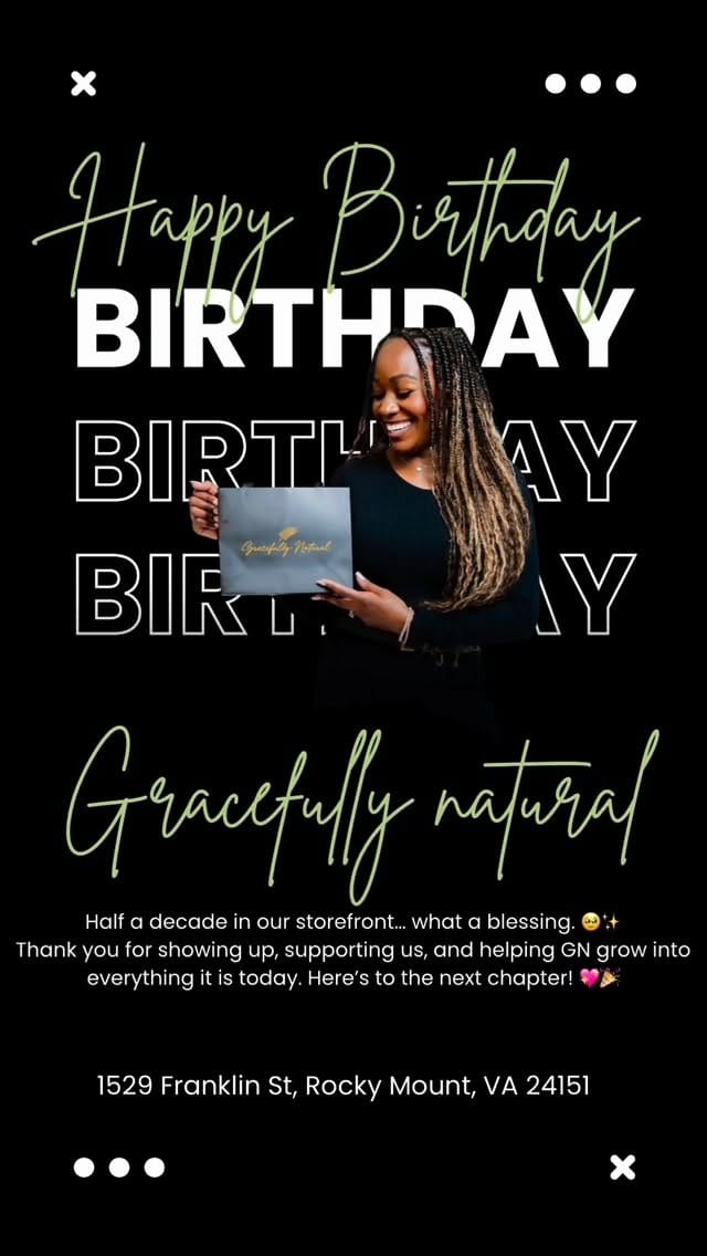 Post 5 by Gracefully Natural on Instagram (video)