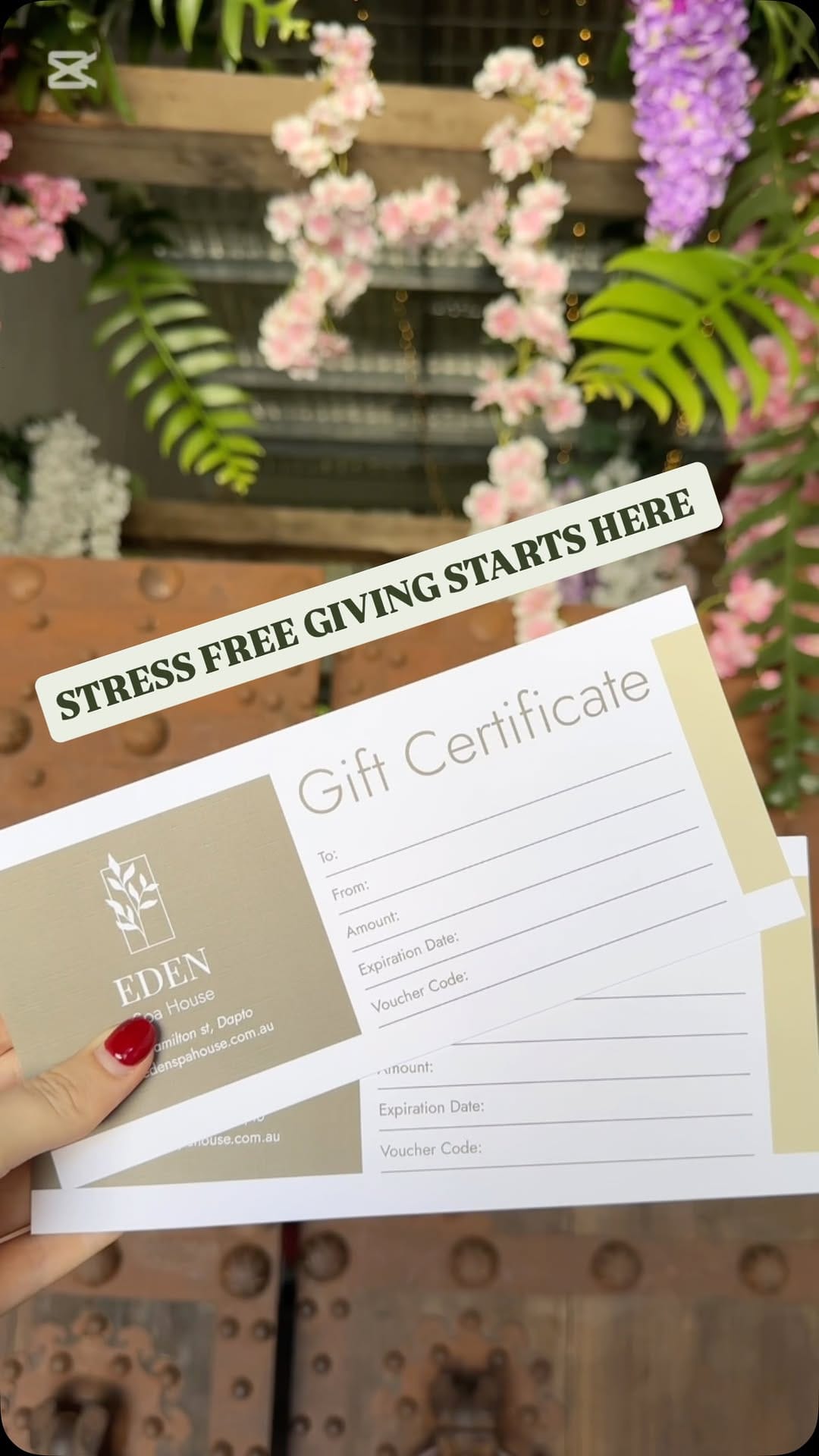 Post 3 by EDEN SPA HOUSE on Instagram (video)