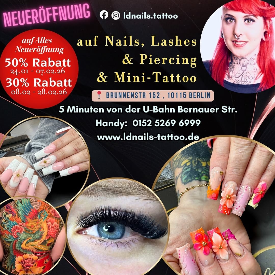 Post 8 by LD Nails & Tattoo Berlin-Mitte on Instagram (image)